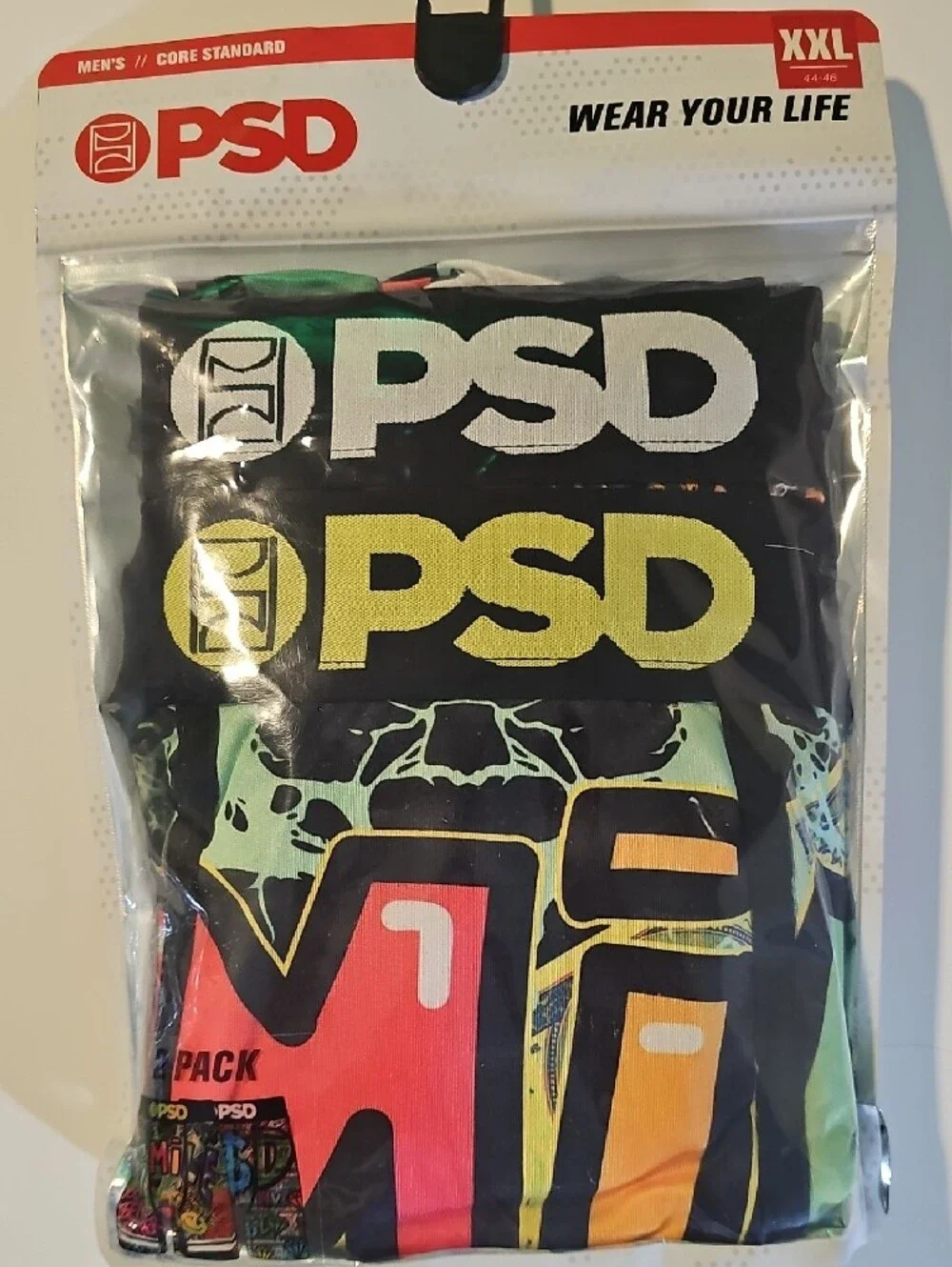 PSD Men's XXL Boxer Briefs Bundle with 6 Pairs